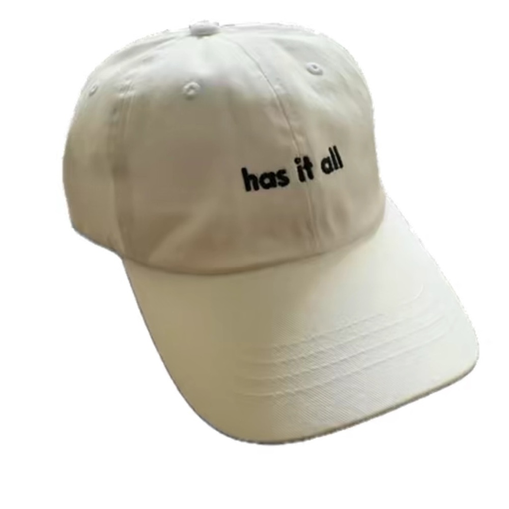 Taylor Tomlinson’s Have It All tour merch baseball dad-style hat